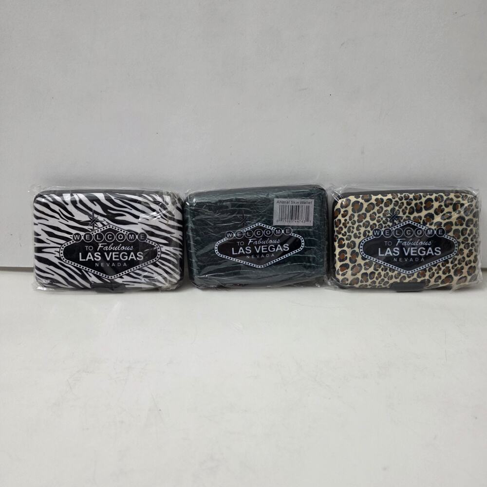 Lot Of 3 Rfid Las Vegas Blocking Wallet New In Package